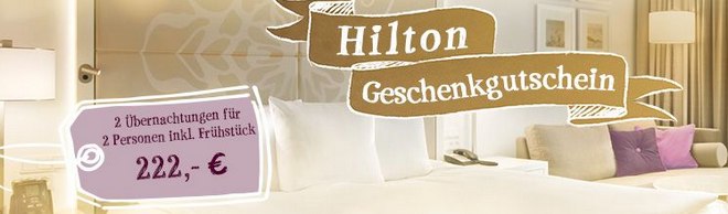 Hilton Geschenkgutschein bei Tchibo