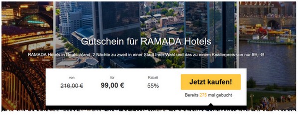 Ramada Hotel-Gutschein