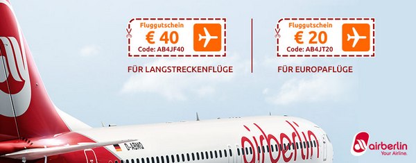 Air Berlin Gutschein von Opodo