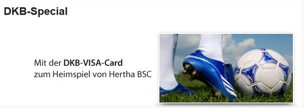 Hertha BSC Ticket gratis: Heimpsiel dank DKB-Aktion kostenlos