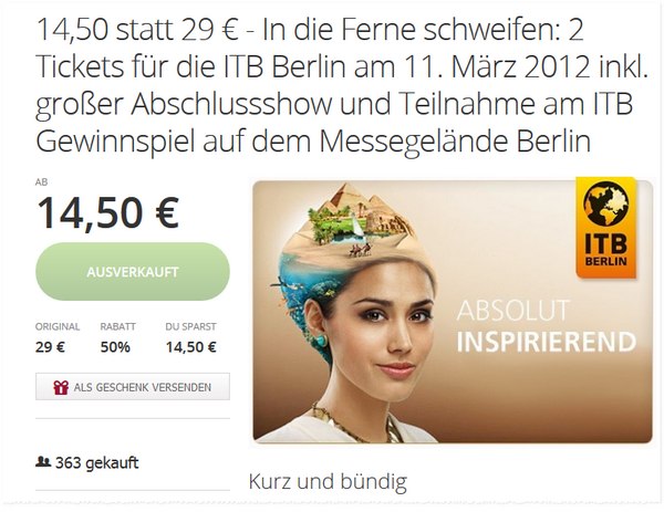 ITB Tickets bei Groupon