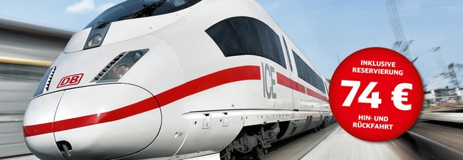 DB Einsteiger-Ticket 2015 der Deutschen Bahn vom 26.2.2015 bis 7.3.2015 ab 37 €