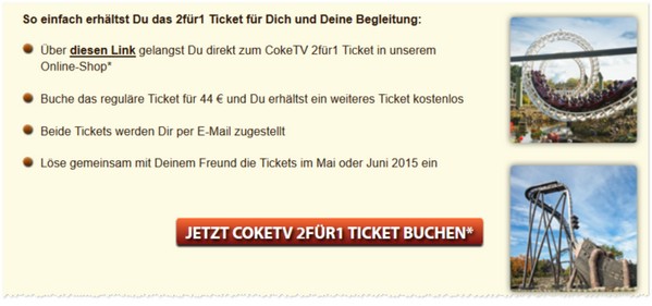 Heidepark 2 für 1 Ticket-Gutscheine