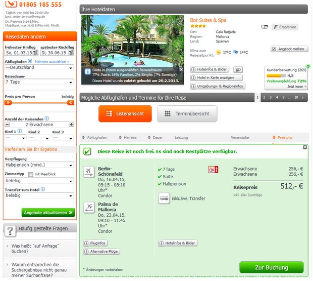 Mallorca Illot Suites & Spa als weg.de Schnäppchen für 256 € pro Person