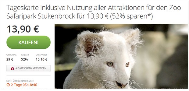 Safaripark Schloß-Holte Stukenbrock Tageskarte bei Groupon