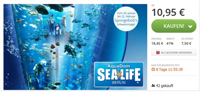 Sea Life Gutscheine