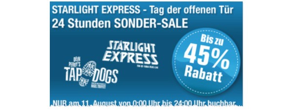 Starlight Express Sonder-Sale für Tickets