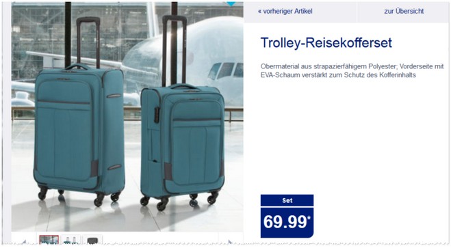 ALDI Trolley-Koffer-Set