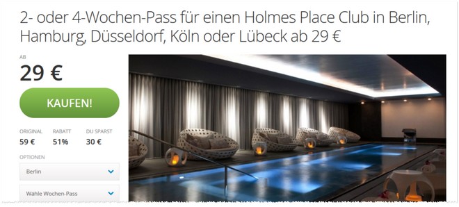 Holmes Place Gutschein