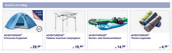 ALDI Zelt Angebot 29.4.2015