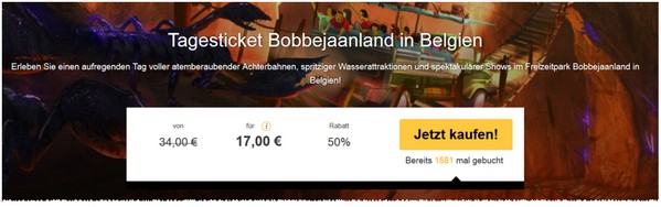 Bobbejaanland Ticket-Gutscheine