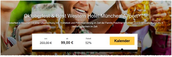 Oktoberfest + Hotel und Tisch-Reservierung