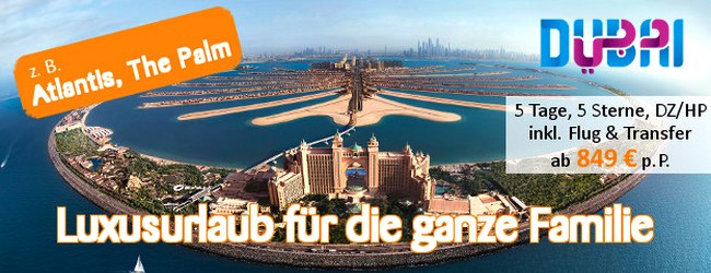 Tropo Dubai-Werbung: 5 Tage 5* The Palm ab 849 € – Wüsten-Luxus-Reisen für den Sommer!