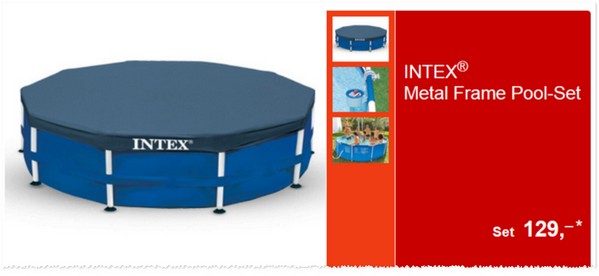 ALDI Intex Metal Frame Pool-Set