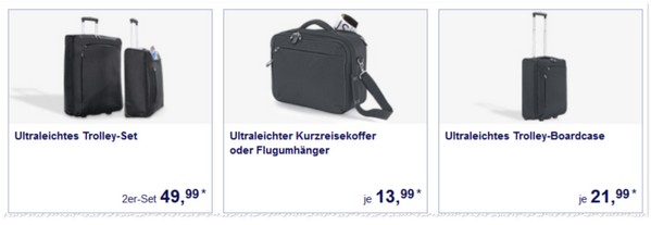 ALDI Süd Koffer-Angebote im Mai 2015