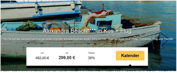 Kos-Urlaub im Alexandra Beach Hotel