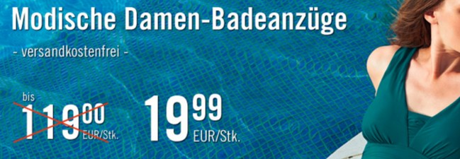 Lands’ End Badeanzüge bei eBay auf 19,99 € reduziert