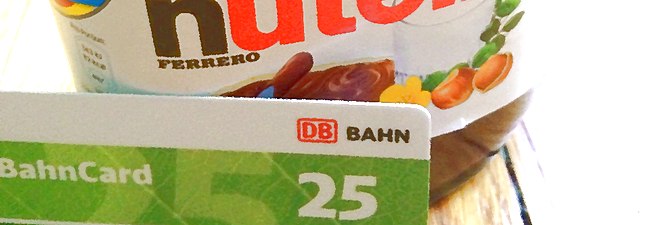 Nutella BahnCard-Aktion 2015