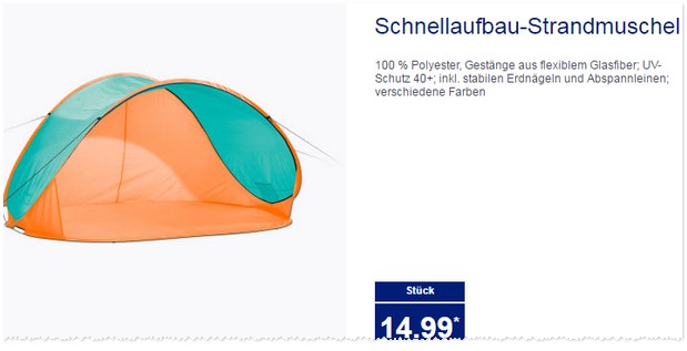 ALDI Strandmuschel