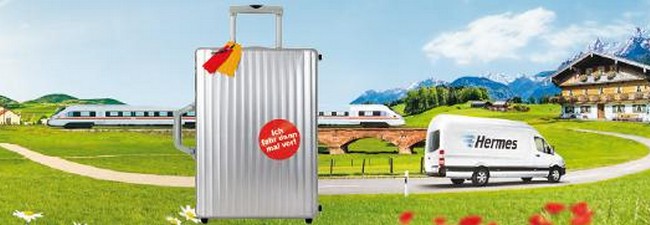 Bahn Gepäckservice von Hermes im Sommer ohne Inselzuschlag vom 14.6.2015 bis 31.7.2015