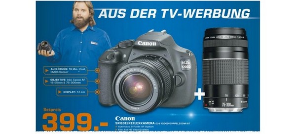 Canon EOS 1200D aus der Saturn Prospekt-Werbung