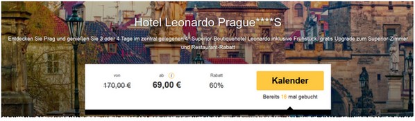 Angebot für das 4-Sterne-Hotel Leonardo Prague