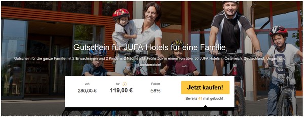 JUFA Hotel Gutschein