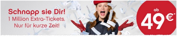 1 Million Air Berlin Tickets ab 49 €