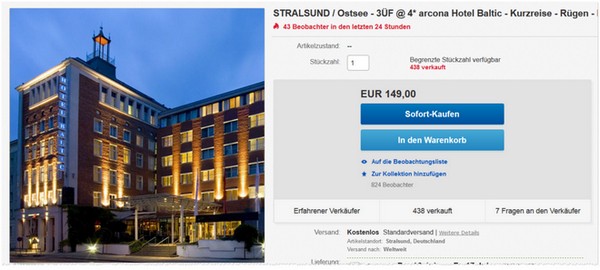 Arcona Baltic Hotel-Gutschein