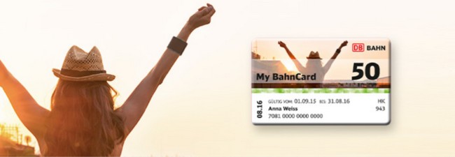 My BahnCard 50 My BahnCard 50