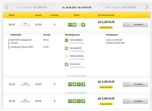 5 Euro Tickets beim Postbus Crazy Summer