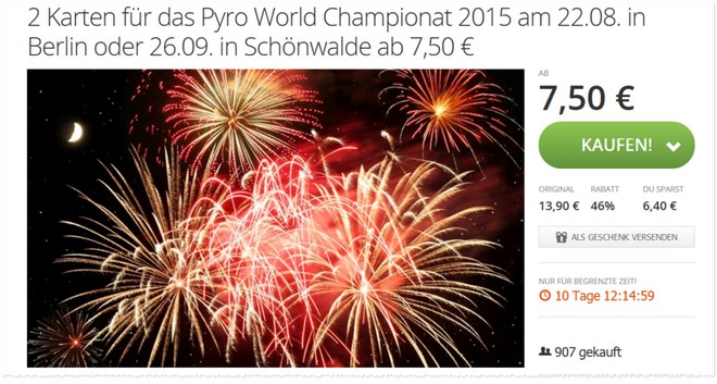 Pyro World Championat Tickets