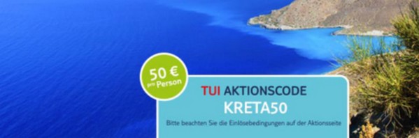 TUI Aktionscode für Kretareisen