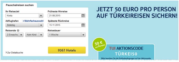 TUI Gustcheincode