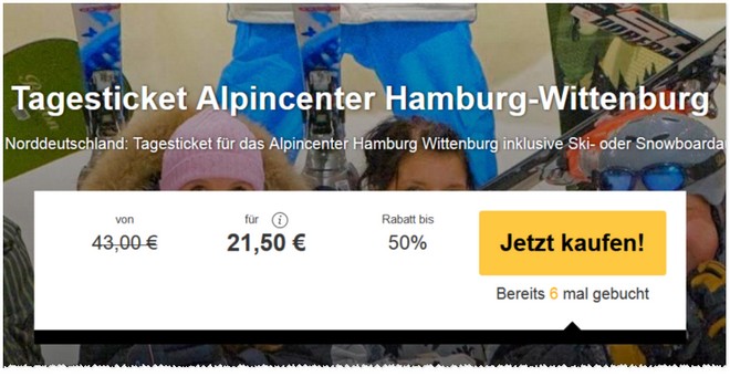 Alpincenter Hamburg-Wittenburg Gutschein