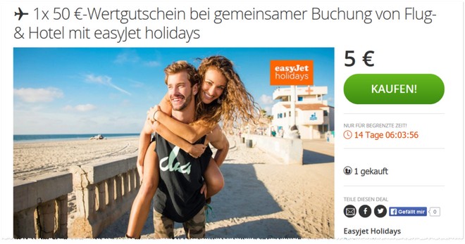 Easyjet Holidays Gutschein bei Groupon