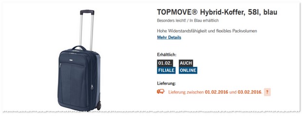 LIDL Topmove Hybrid Koffer