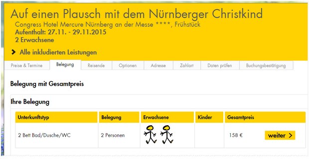 Nürnberger Christkindlmarkt: Weihnachtsmarkt-Besuch inkl. Hotel für 79 € pro Person zum 1. Advent