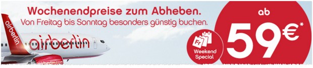 Air Berlin Weekend Special Suüditalien bis 8.11.2015