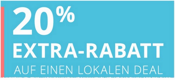 Groupon Rabatt auf ein lokales Angebot