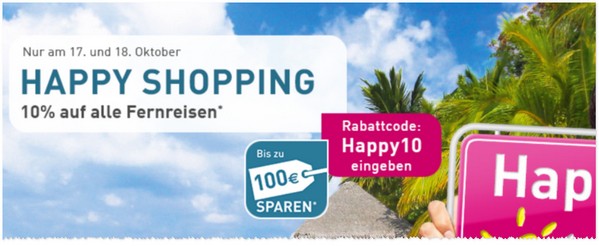 LTUR Happy Shopping Gutschein im Oktober 2015