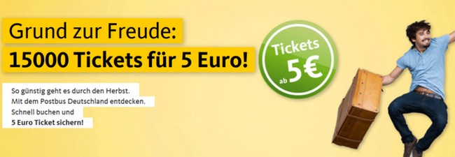 Postbus 5 Euro Tickets