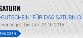 Saturn Outlet-Gutschein: 10% eBay-/PayPal-Rabatt bis 21.10.2015 verlängert