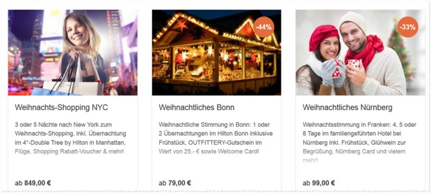 Weihnachtsmarkt-Reisen