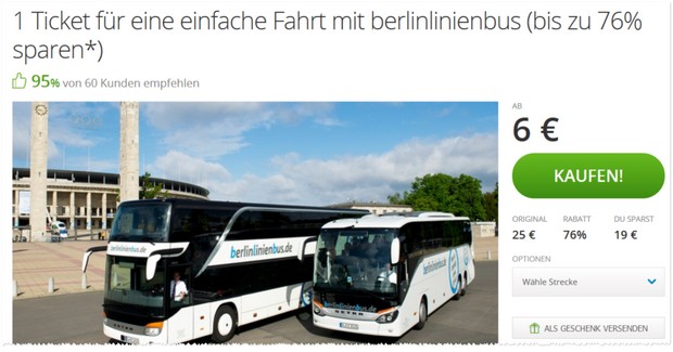 BerlinLinienBus Gutschein bei Groupon