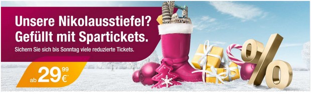 günstige Germanwings Spartickets bis Nikolaus