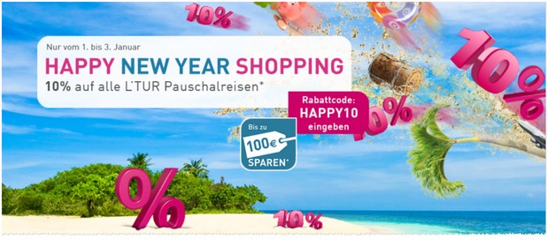 LTUR Happy New Year Shopping Gutschein