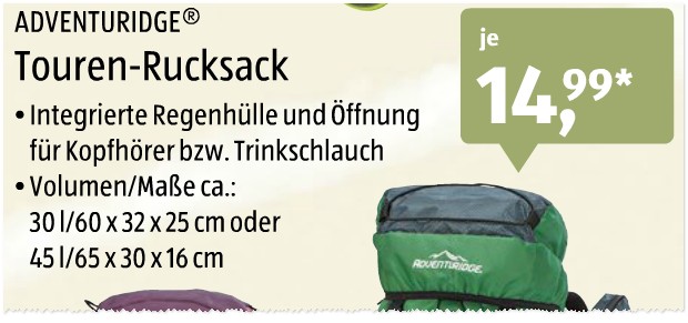 Adventuridge Rucksack